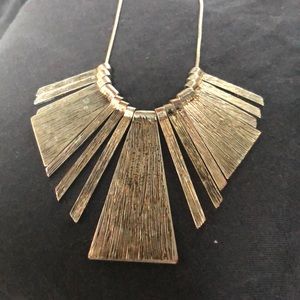 Gold statement necklace